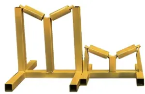 Heightened pipe cradle roller